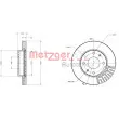 METZGER 6110433 - Jeu de 2 disques de frein avant