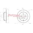 METZGER 6110460 - Jeu de 2 disques de frein arrière