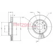 METZGER 6110466 - Jeu de 2 disques de frein avant