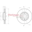 METZGER 6110486 - Jeu de 2 disques de frein avant