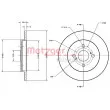 METZGER 6110495 - Jeu de 2 disques de frein arrière
