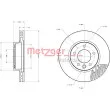 METZGER 6110518 - Disque de frein avant gauche