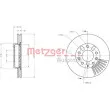 METZGER 6110523 - Jeu de 2 disques de frein avant