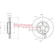 METZGER 6110528 - Jeu de 2 disques de frein avant