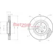 METZGER 6110530 - Jeu de 2 disques de frein avant