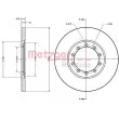 METZGER 6110540 - Jeu de 2 disques de frein arrière