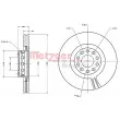 METZGER 6110557 - Jeu de 2 disques de frein avant