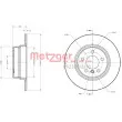 METZGER 6110606 - Jeu de 2 disques de frein arrière