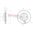 METZGER 6110620 - Jeu de 2 disques de frein avant