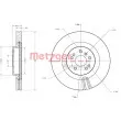 METZGER 6110635 - Jeu de 2 disques de frein avant