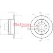 METZGER 6110651 - Jeu de 2 disques de frein arrière