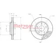 METZGER 6110664 - Jeu de 2 disques de frein avant