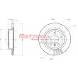 METZGER 6110673 - Jeu de 2 disques de frein arrière