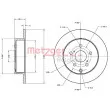 METZGER 6110700 - Jeu de 2 disques de frein arrière