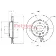 METZGER 6110701 - Jeu de 2 disques de frein avant