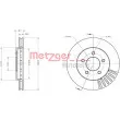 METZGER 6110708 - Jeu de 2 disques de frein avant
