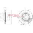 METZGER 6110737 - Jeu de 2 disques de frein avant