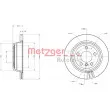 METZGER 6110744 - Jeu de 2 disques de frein arrière