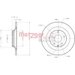 METZGER 6110749 - Jeu de 2 disques de frein arrière