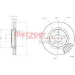 METZGER 6110803 - Jeu de 2 disques de frein avant