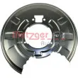 Déflecteur, disque de frein arrière gauche METZGER [6115041]