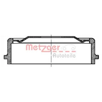 Tambour de frein METZGER OEM 4320000QAF