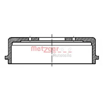 Tambour de frein METZGER OEM 6X0609617A