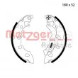 METZGER MG 123 - Jeu de mâchoires de frein