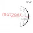 METZGER MG 126 - Jeu de mâchoires de frein, frein de stationnement
