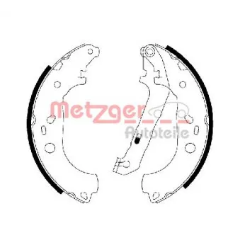 METZGER MG 211 - Jeu de mâchoires de frein