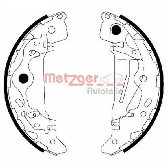 METZGER MG 217 - Jeu de mâchoires de frein