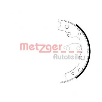 Jeu de mâchoires de frein, frein de stationnement METZGER MG 223
