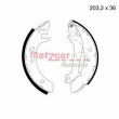 METZGER MG 580 - Jeu de mâchoires de frein