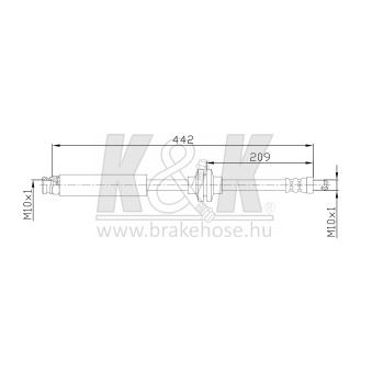 Flexible de frein K&K [FT0310]