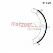 METZGER MG 813 - Jeu de mâchoires de frein, frein de stationnement