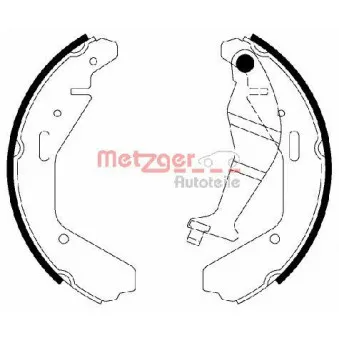 Jeu de mâchoires de frein METZGER OEM 4706738