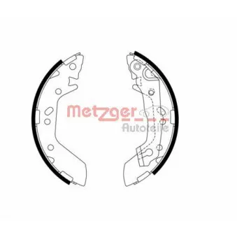 METZGER MG 974 - Jeu de mâchoires de frein