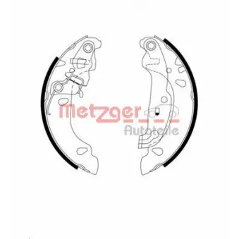 Jeu de mâchoires de frein METZGER OEM 1316961