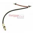 METZGER WK 17-001 - Contact d'avertissement, usure des plaquettes de frein