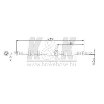 Flexible de frein K&K [FT0886]