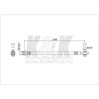 Flexible de frein K&K [FT0891]