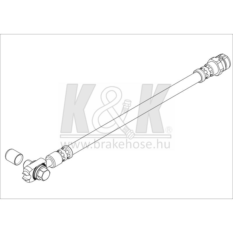 Flexible de frein K&K FT0891 - Visuel 1