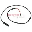 METZGER WK 17-268 - Contact d'avertissement, usure des plaquettes de frein