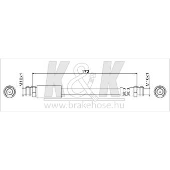 Flexible de frein K&K [FT2029]