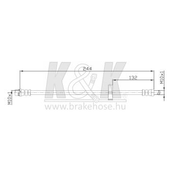 Flexible de frein K&K OEM 7704003887 Flexible de frein K&K OEM 7704003887