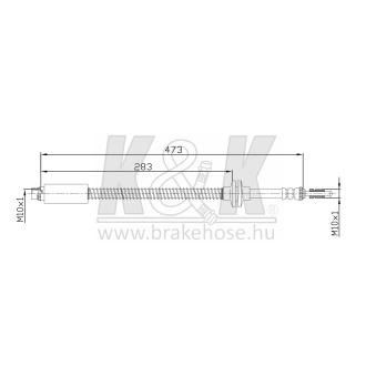Flexible de frein K&K [FT4712]