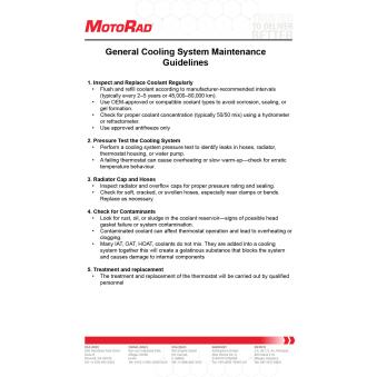 Bride de liquide de refroidissement MOTORAD [CH7009]