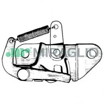 Serrure de capot-moteur MIRAGLIO 37/118