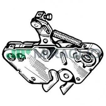 Serrure de capot-moteur MIRAGLIO 37/178