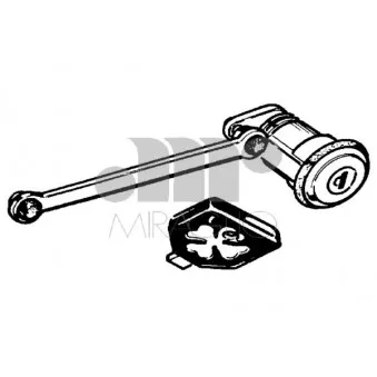 Boîtier de cylindre de serrure MIRAGLIO 80/292